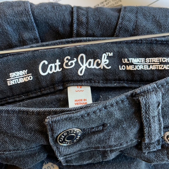 Cat & Jack stretch skinny jeans 12 - Picture 6 of 6